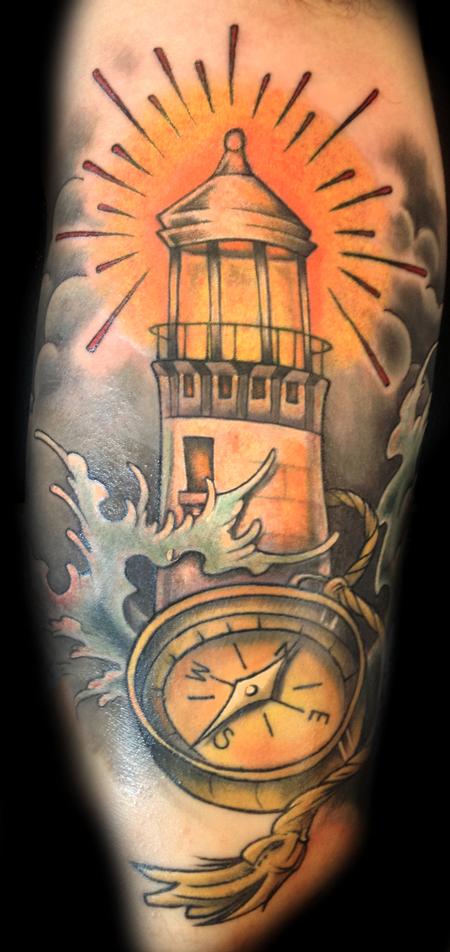 Tattoos - light house tattoo - 85619